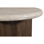 Pietra Travertine End Table in Brown
