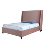 Parlay Velvet Full Bed in Blush