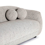 Judy 80" Woven Sofa in Black and White