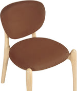 Velora Velvet Dining Chair in Cognac