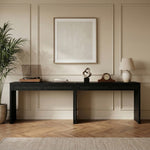 Avro Oak 2pc Desk in Black