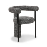 Synn Boucle Dining Chair in Black