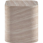 Vellon Concrete End Table in Travertine