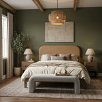 Caswell Vegan Leather Bed - King in Natural