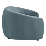 Contessa Curved Velvet Sofa in Cadet Blue