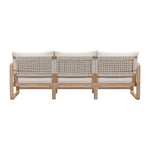 Palata 84" Outdoor Eucalyptus Sofa in Cream