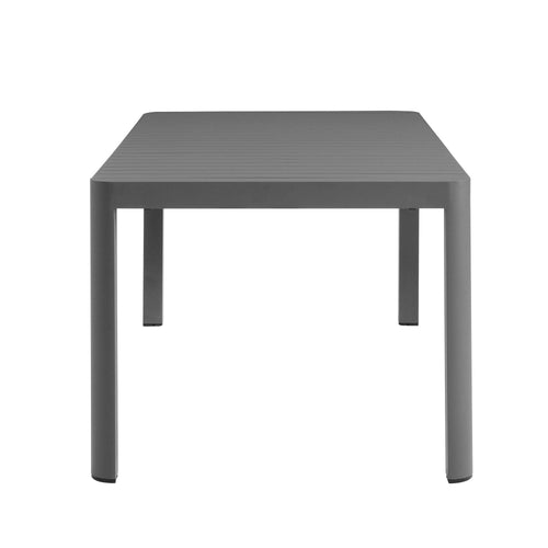 Tahoe Outdoor Aluminum Extendable Dining Table in Gray