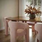 Malone Chenille Dining Chair in Blush