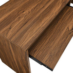 Envision Desk and File Cabinet Set in Walnut / White
