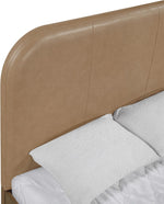 Caswell Vegan Leather Bed - King in Natural