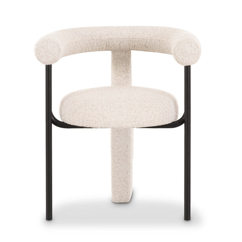 Synn Boucle Dining Chair in Cream