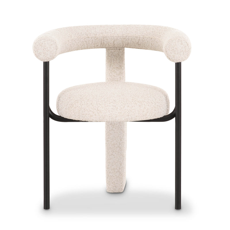 Synn Boucle Dining Chair in Cream