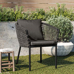 Sailor Outdoor Dining Armchair in Charcoal Charcoal