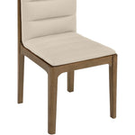 Ellis Vegan Leather Dining Chair in Beige