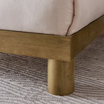 Runa King Wood Platform Bed in French Oak