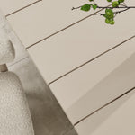 Nautica Outdoor 87" Rectangular Aluminum Dining Table in Taupe