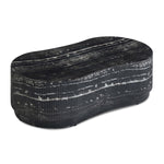 Hades 47" Faux Marble Concrete Coffee Table in Black Marble