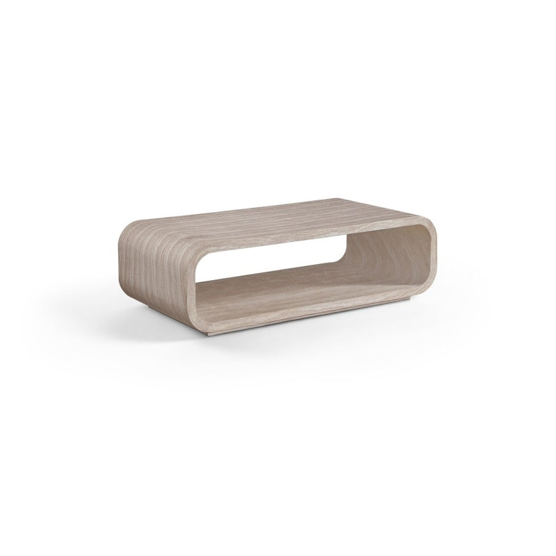 Calix Concrete Coffee Table in Travertine