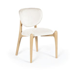 Velora Velvet Dining Chair in Cream