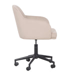 Sydney Velvet Office Chair in Taupe