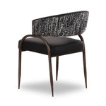 Tatum Vegan Leather Dining Chair in Black