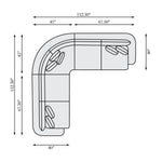 Jules Curved Three-Piece Sectional
