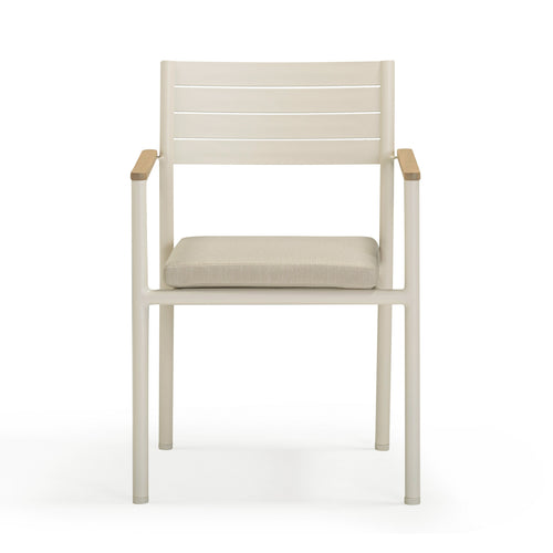 Sardinia Outdoor Dining Chair - Set of 2 in Cream