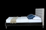 Schwamm Woven Blend Full Bed in Light Grey