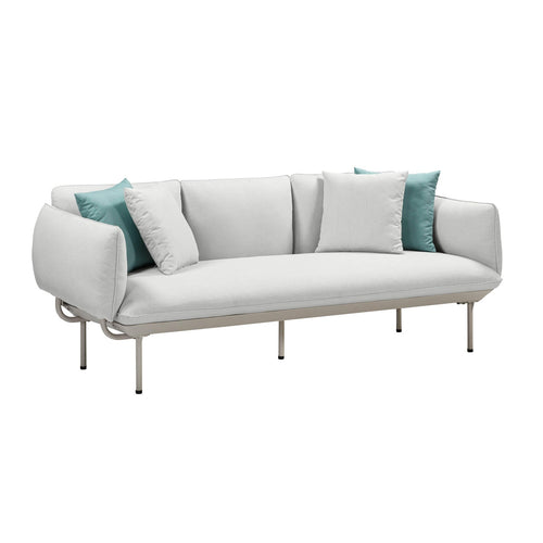 Katti 85" Outdoor Sofa in Light Grey