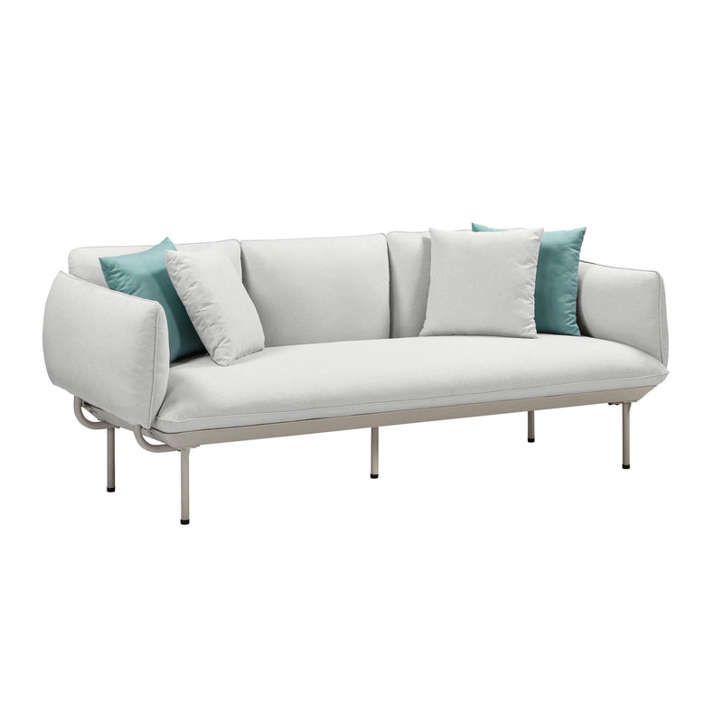 Katti 85" Outdoor Sofa in Light Grey