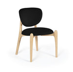 Velora Velvet Dining Chair in Black
