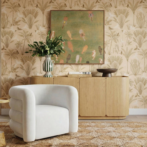 Moora 70" Natural Ash 4-Door Sideboard in Natural Ash