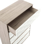 Vespera 5-Drawer Chest in Oak White