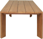 Mirella 96" Teak Outdoor Dining Table in Natural