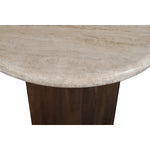 Pietra Travertine End Table in Brown