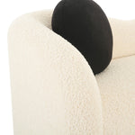 Leonie 84" Faux Shearling Sofa in Beige