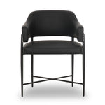Sezanne Vegan Leather Dining Chair in Black