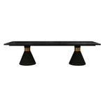 Rishi 120" Rope Rectangular Dining Table in Black