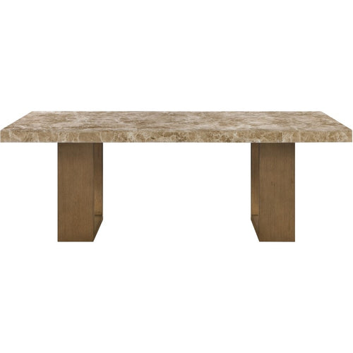 Ananda 84" Marble Dining Table in Brown