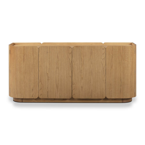 Moora 70" Natural Ash 4-Door Sideboard in Natural Ash