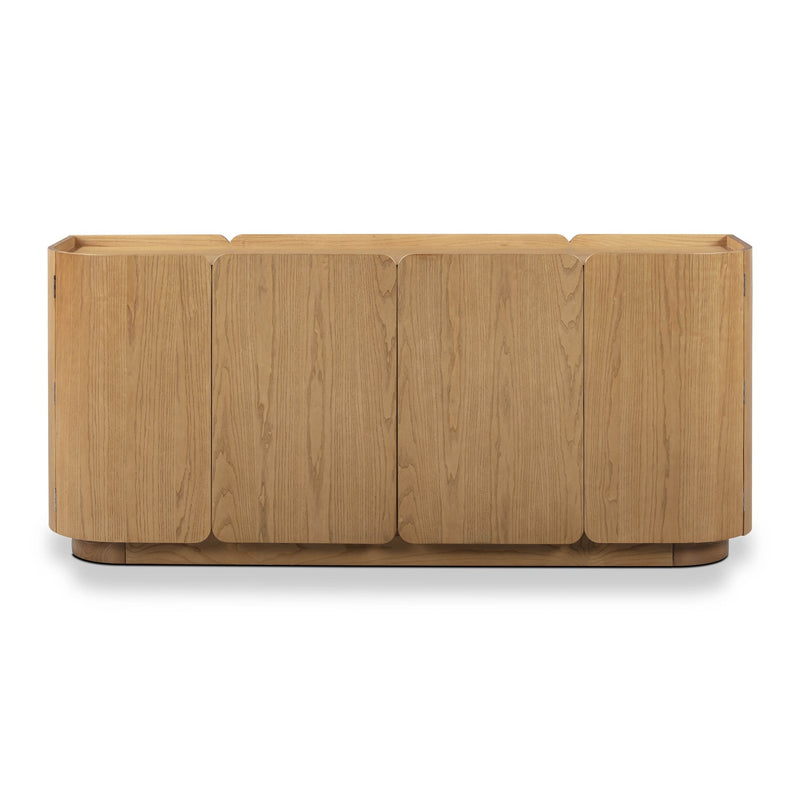 Moora 70" Natural Ash 4-Door Sideboard in Natural Ash