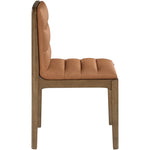 Ellis Vegan Leather Dining Chair in Cognac
