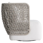 Lomani Woven Rope Outdoor Swivel Chair