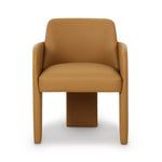 Leo Vegan Leather Dining Chair in Tan