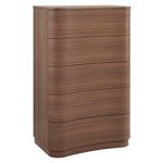 Mirae 5-Drawer Chest in Brushed Brown Oak