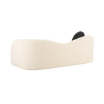 Leonie 84" Faux Shearling Sofa in Beige