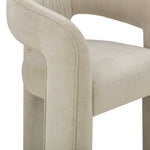 Malone Chenille Dining Chair in Taupe