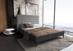 Schwamm Woven Blend Full Bed in Light Grey