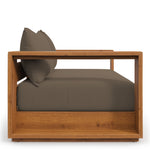 Tahoe Outdoor Acacia Wood Loveseat in Natural Cocoa