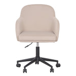 Sydney Velvet Office Chair in Taupe